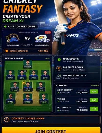 56win (56 win) fantasy cricket & matchday visual 3
